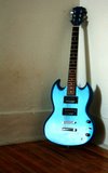 Classic Gibson SG in metalic blue